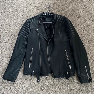 All Saints Jasper Leather Jacket (L)